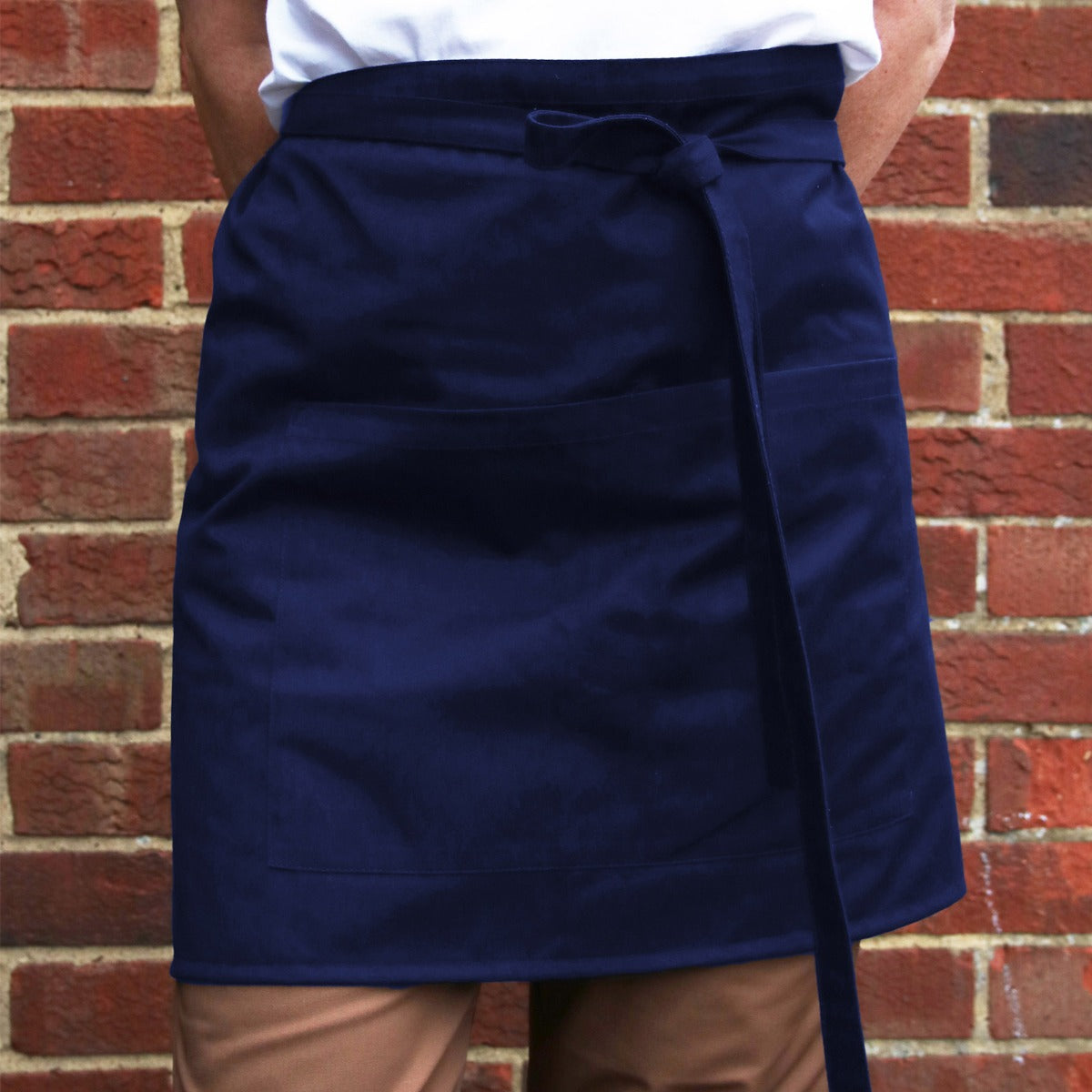 Bistro Apron With Pocket - Royal