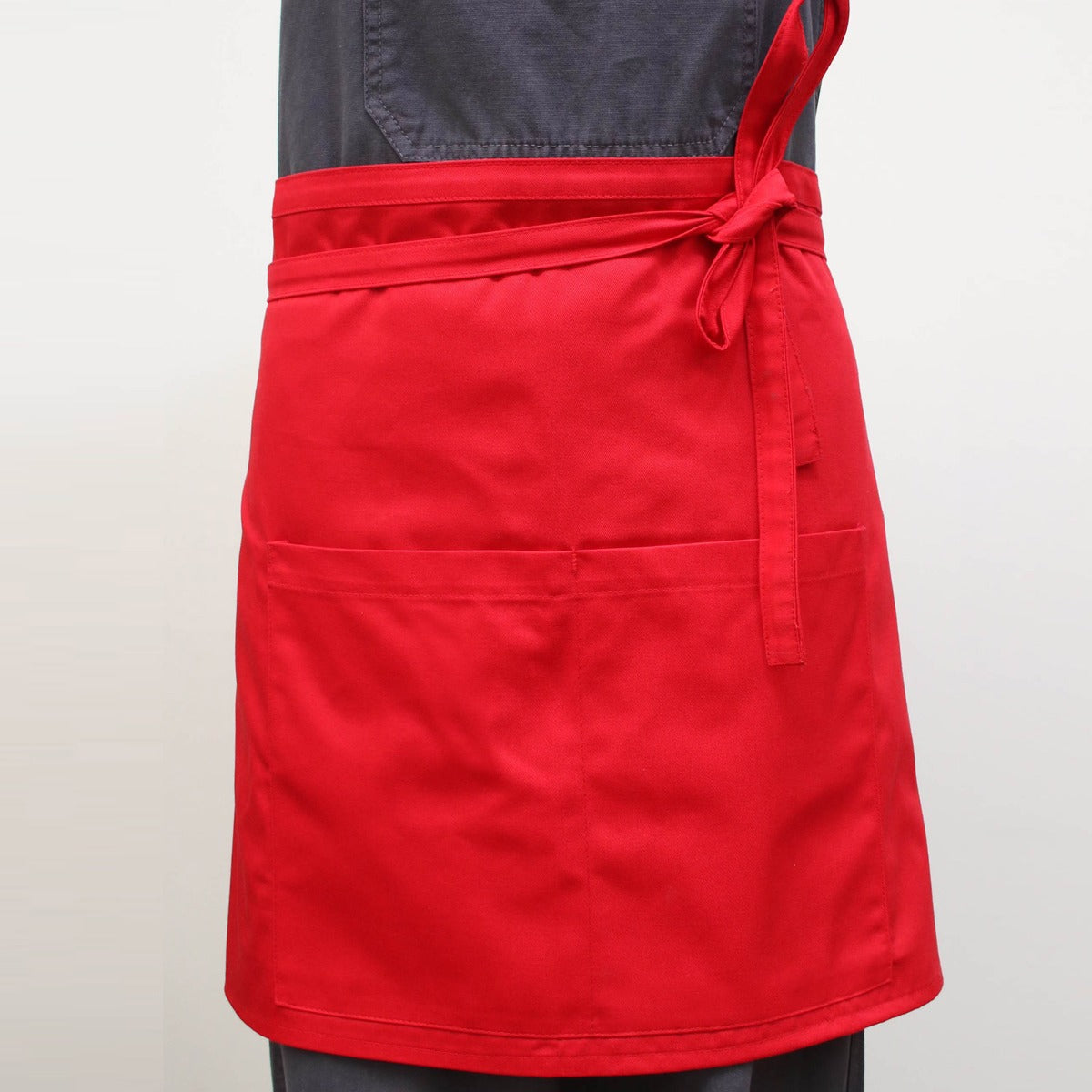 Bistro Apron With Pocket - Red