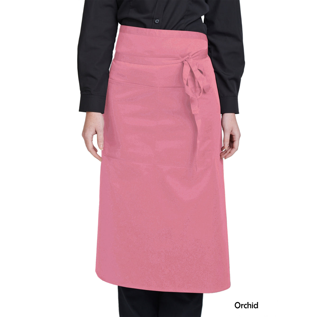 Dennys Bistro Apron With Pocket in 14 Colours - Orchid