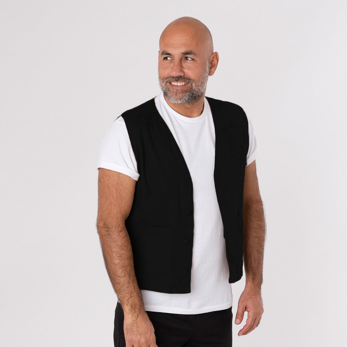 Dennys Originals Utility Waistcoat - Black / M