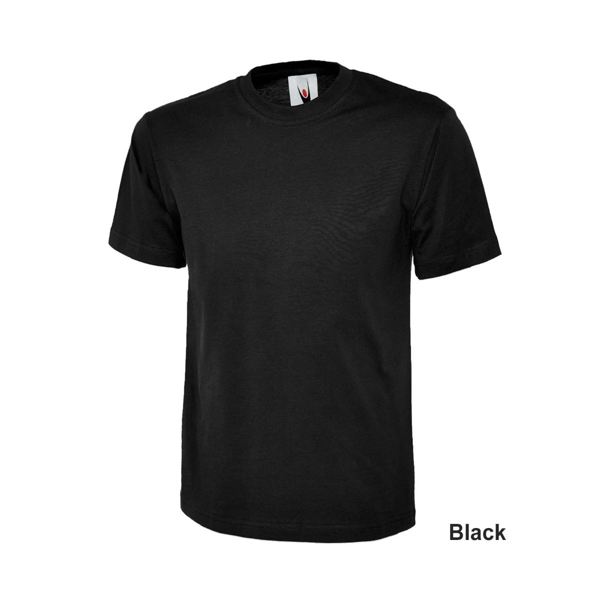 Uneek Classic Cotton T-Shirt - Black / 6XL