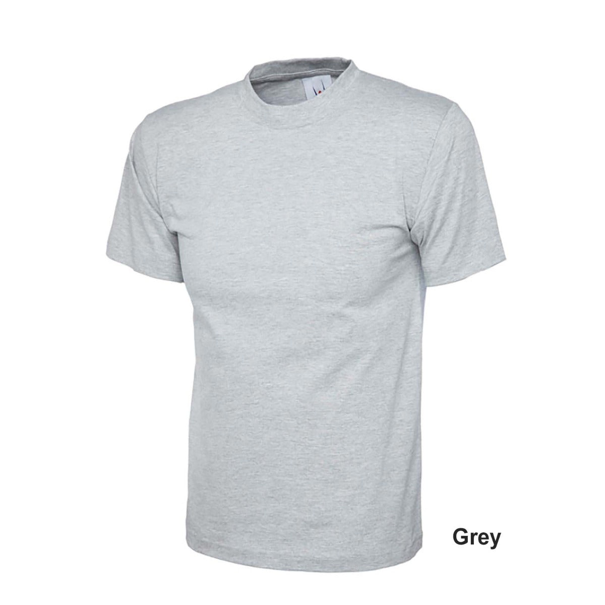 Uneek Classic Cotton T-Shirt - Heather Grey / L
