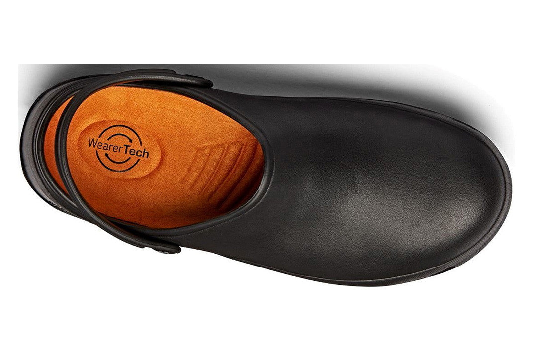 Protect Non-Slip Comfortable Work Clog with Safety Toe Cap & Vents - Black