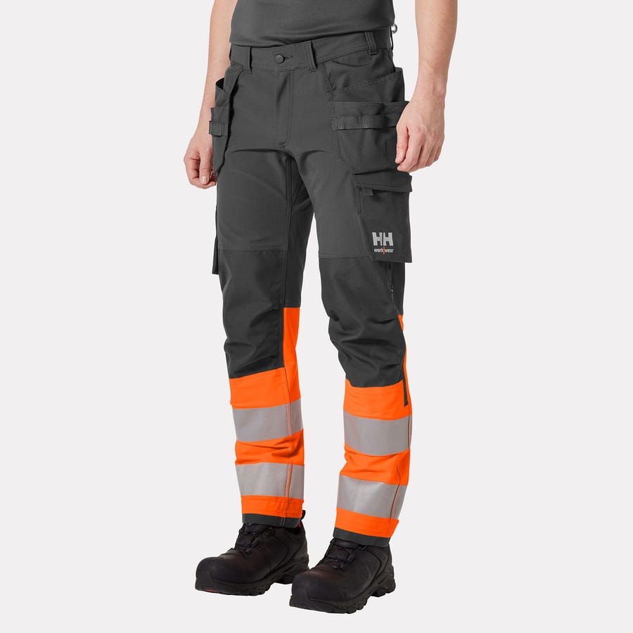 Helly Hansen - Alna 4X Construction Pant Cl 1 - 77427 - Orange/Ebony