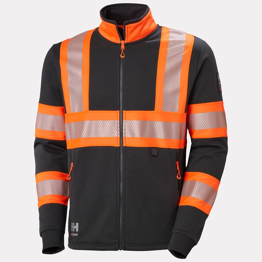 Helly Hansen - Icu Zip Sweatshirt - 79274 - Orange/Ebony