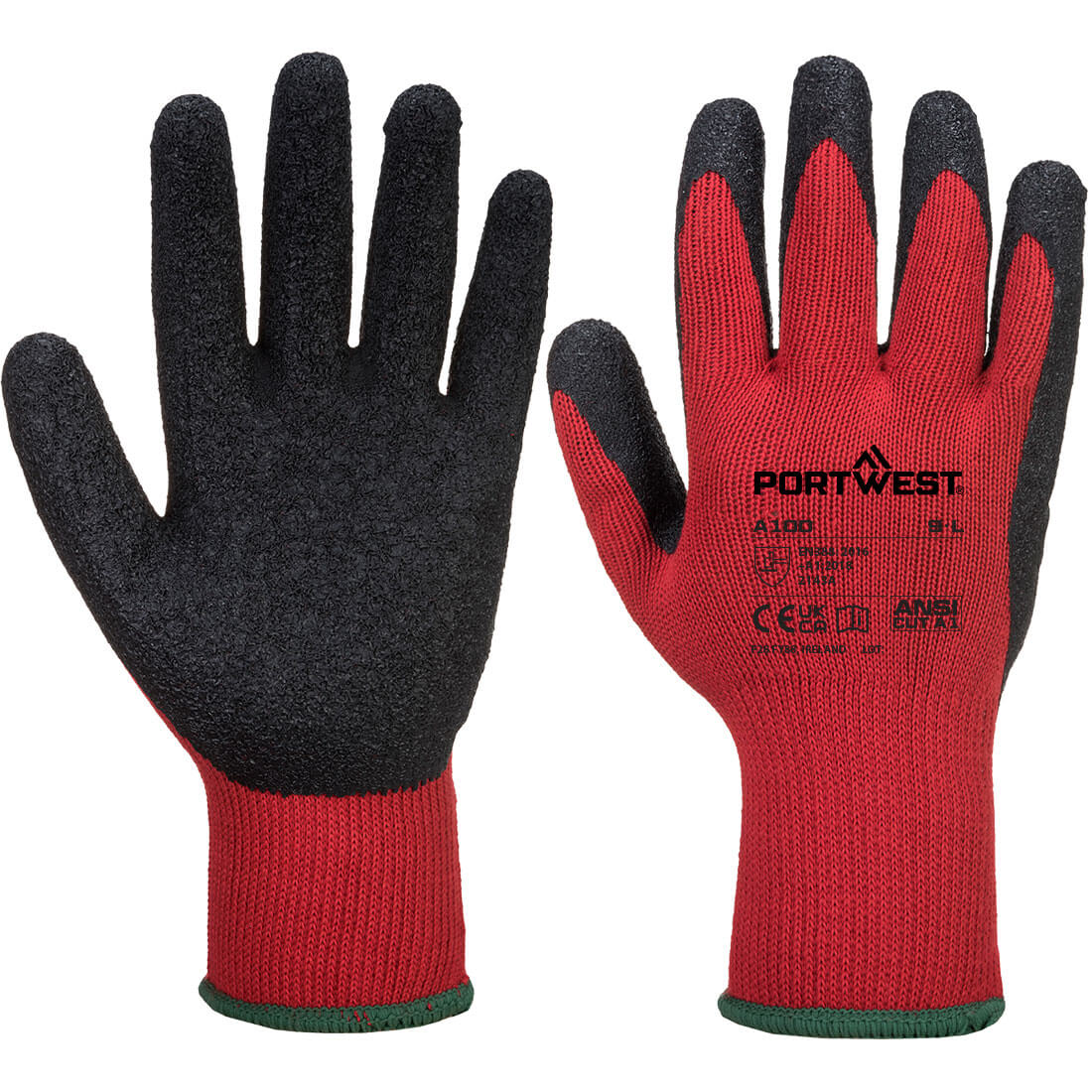 Portwest - Grip 10 Latex Glove - A100