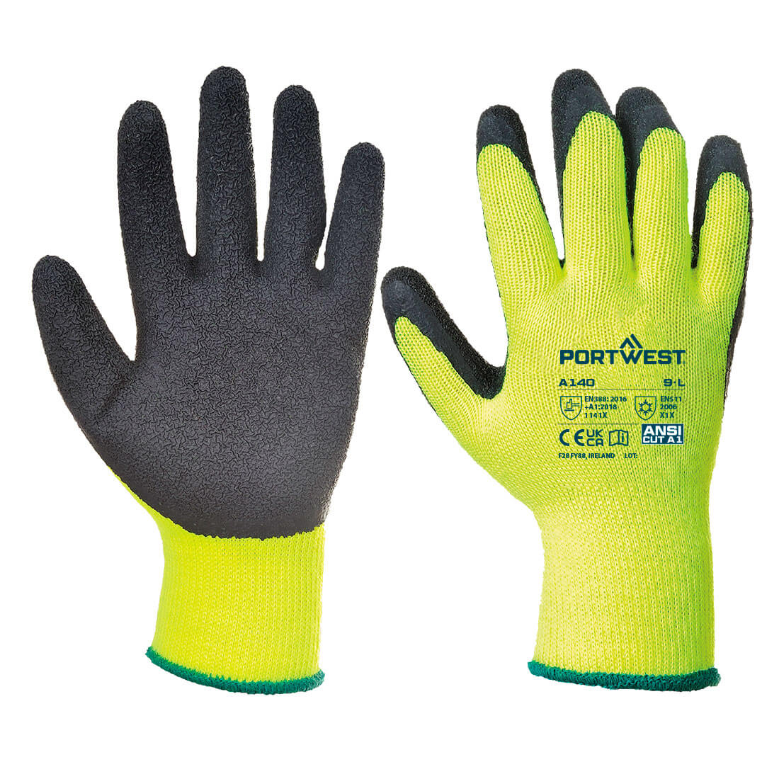 Portwest - Cold 10 Latex Crinkle Glove - A140