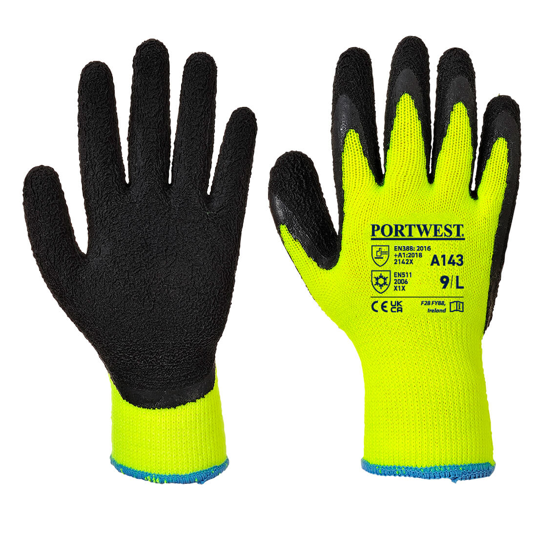 Portwest - Cold 10 Latex Foam Glove - A143