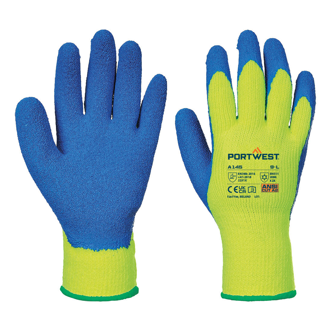 Portwest - Cold 7 Latex Crinkle Glove - A145