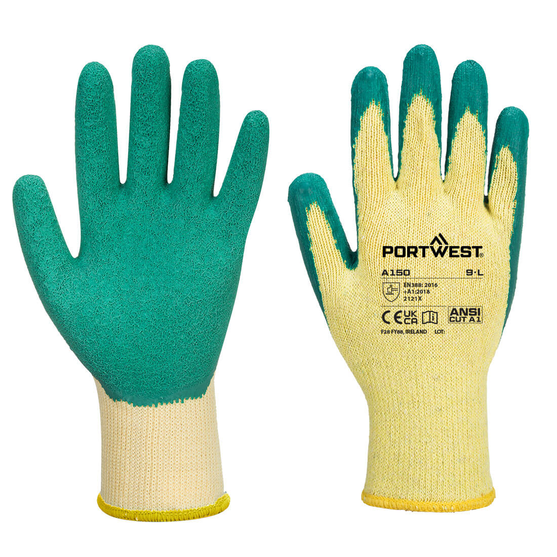 Portwest - Grip 10 Latex Economy Glove - A150