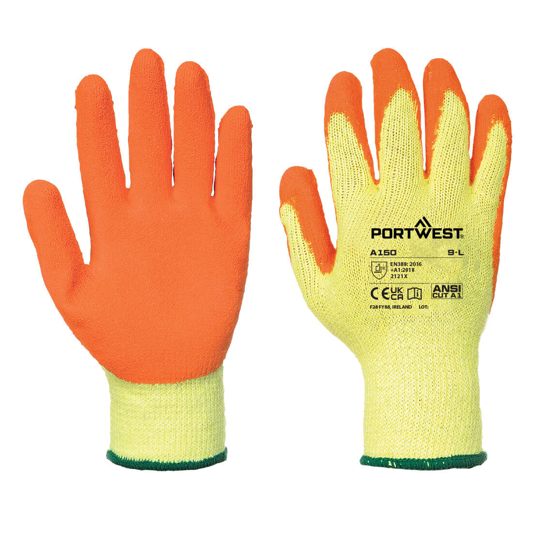 Portwest - Grip 10 Latex Economy Glove - A150