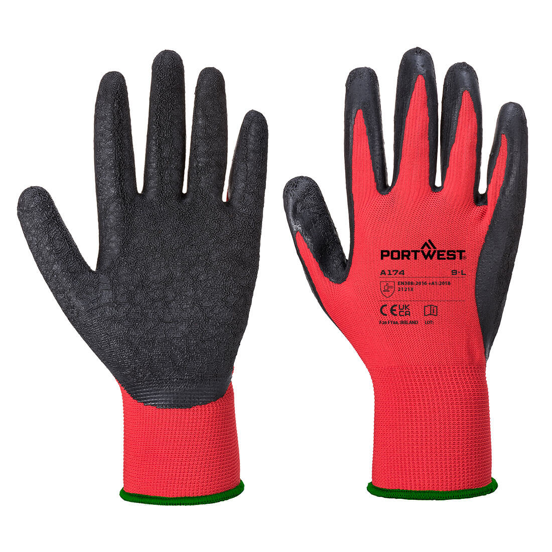 Portwest - Grip 13 Latex Crinkle Glove - A174