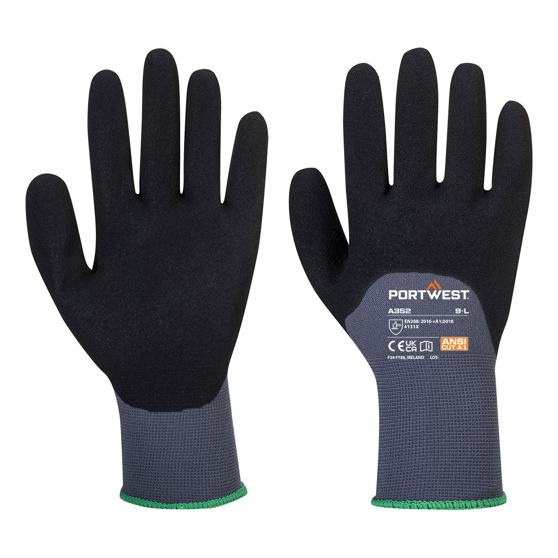 Portwest - Grip 15 Nitrile Sandy 3/4 Palm Glove - A352