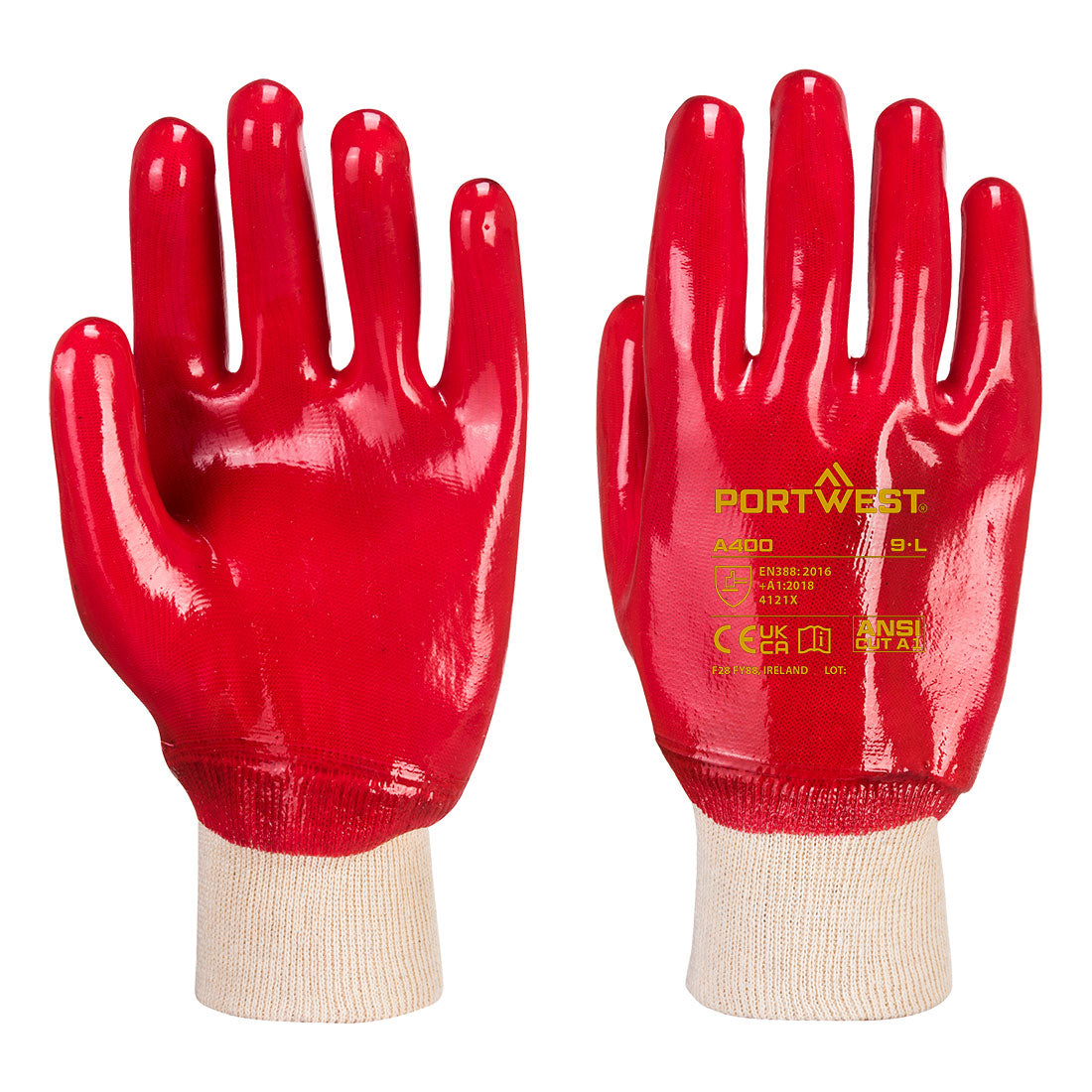 Portwest - Grip PVC Knitwrist - A400