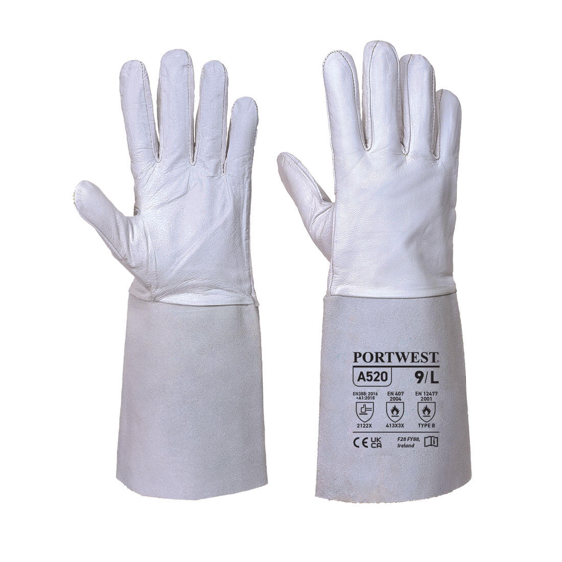 Portwest - TIG Welders 85 Grain Leather Gauntlet - A520