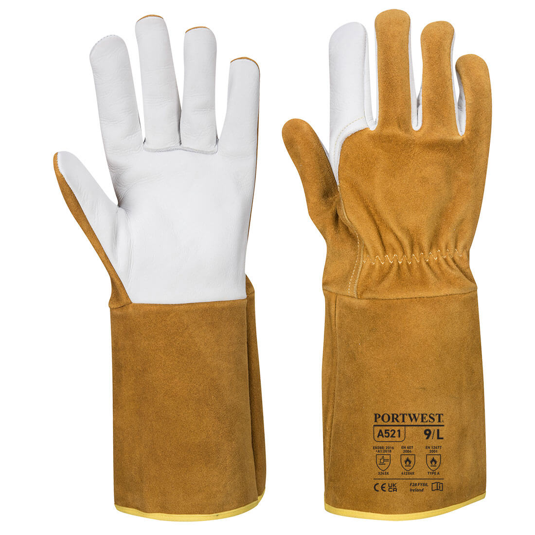 Portwest - TIG Welders 220 Grain Leather Gauntlet - A521