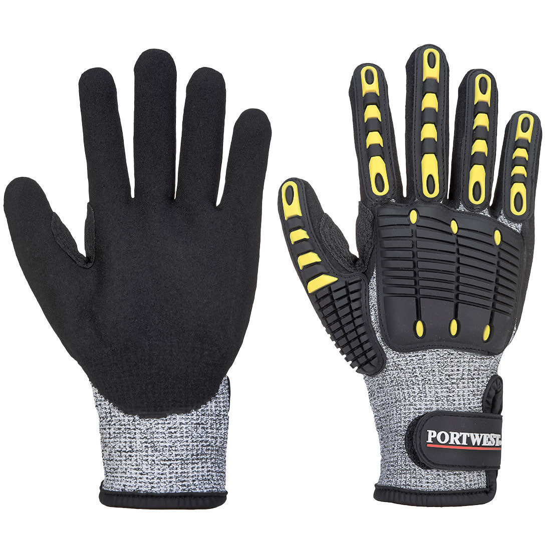 Portwest - Impact C13 Nitrile Sandy Reinforced Palm Glove - A722