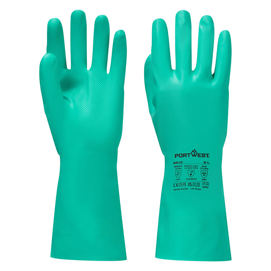 Portwest - Chem 330 Nitrile Plus Gauntlet - A812