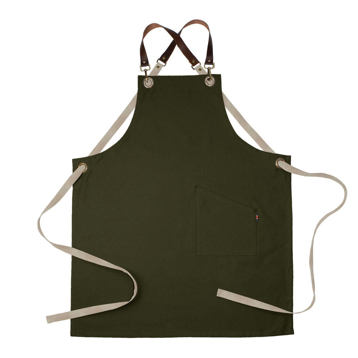 County Crossback - Long Bib Apron - Leather Halter - Premium - AF4001