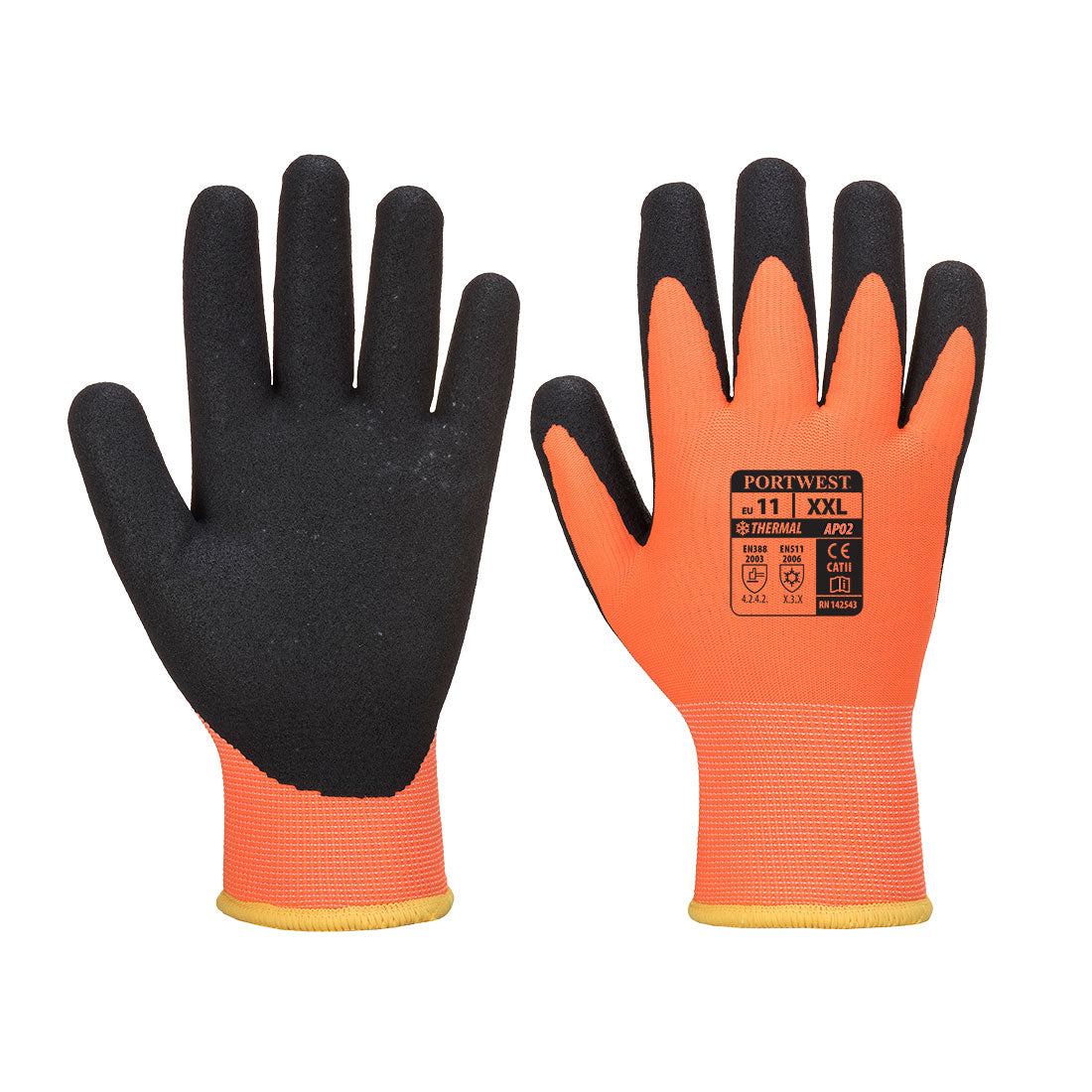 Portwest - Cold 10 Nitrile Sandy Liquid Repellent Glove - AP02