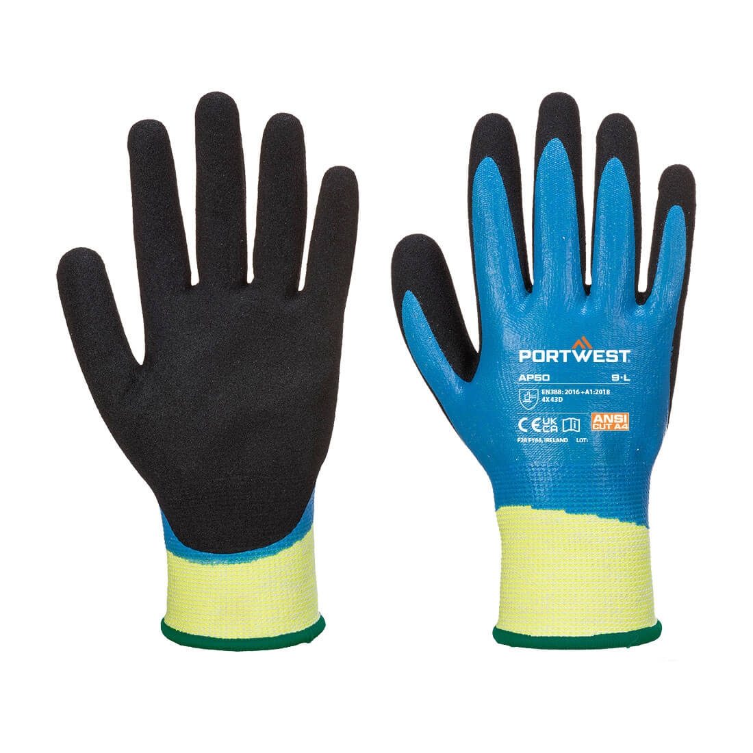 Portwest - Cut D13 Nitrile Aqua Glove - AP50