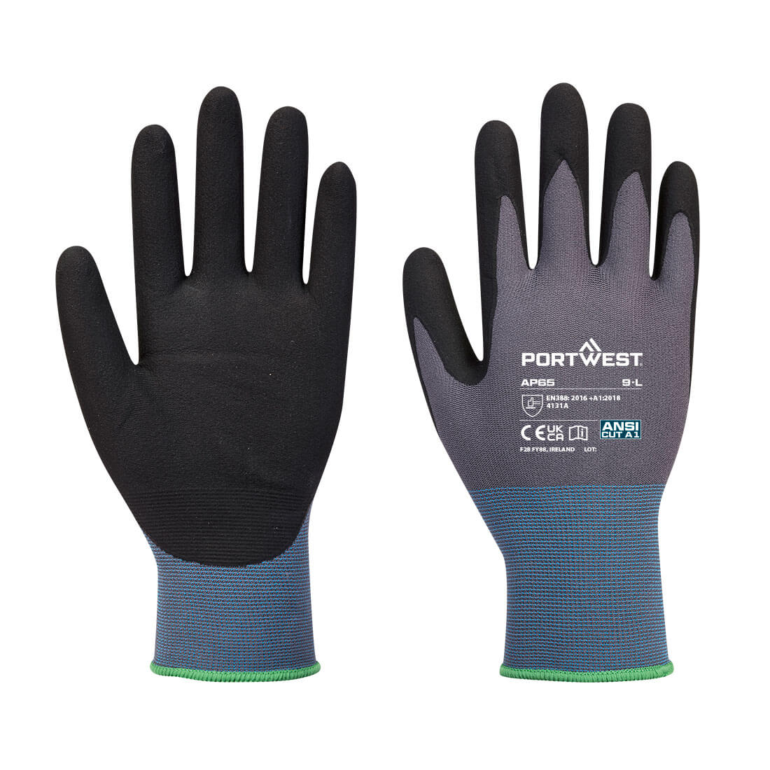 Portwest - Grip 15 Nitrile Foam Texpel Glove - AP65