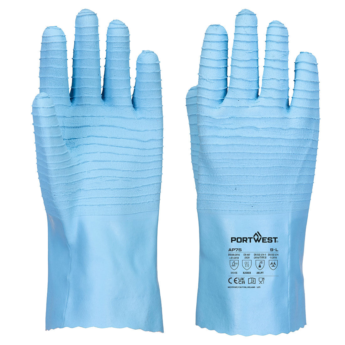 Portwest - FD Chemical B Latex Gauntlet - AP75
