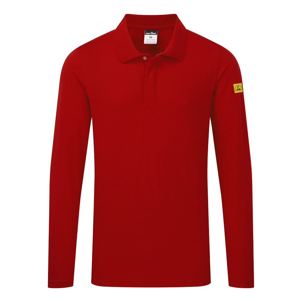 Portwest - Anti-Static ESD Polo Shirt L/S - AS23