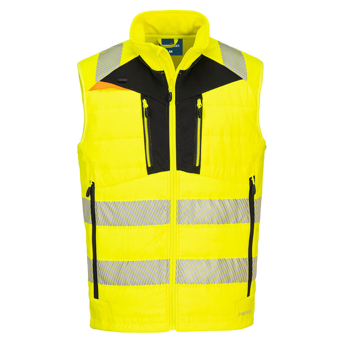Portwest - DX4 Hi-Vis Hybrid Baffle Bodywarmer - DX479