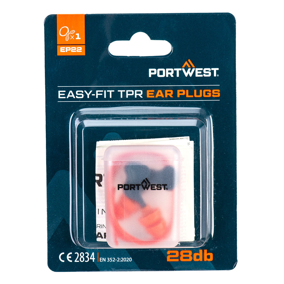 Portwest - Easy Fit TPR Corded (1 Pair) - EP22