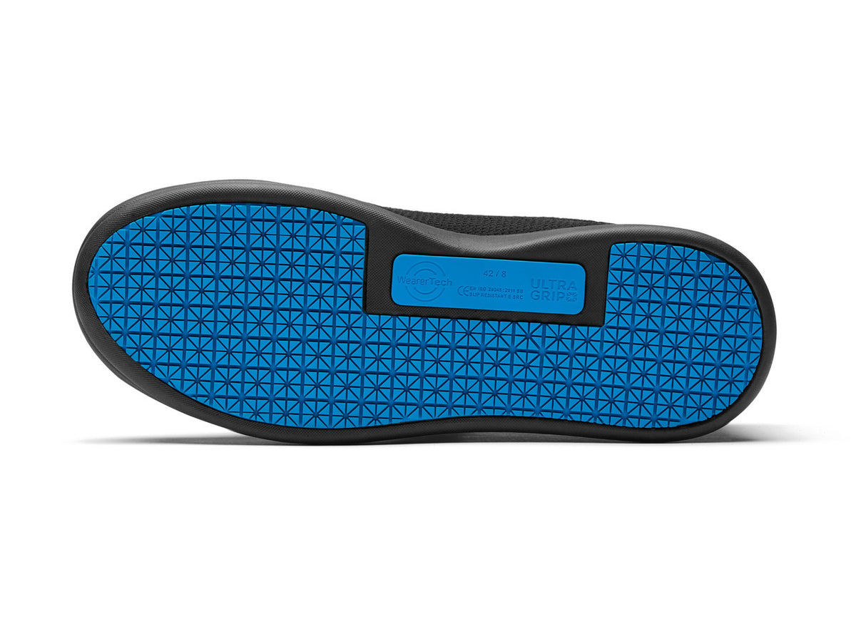 Rebound Mesh Trainer Non Slip Waterproof Comfortable Work Shoe - Black