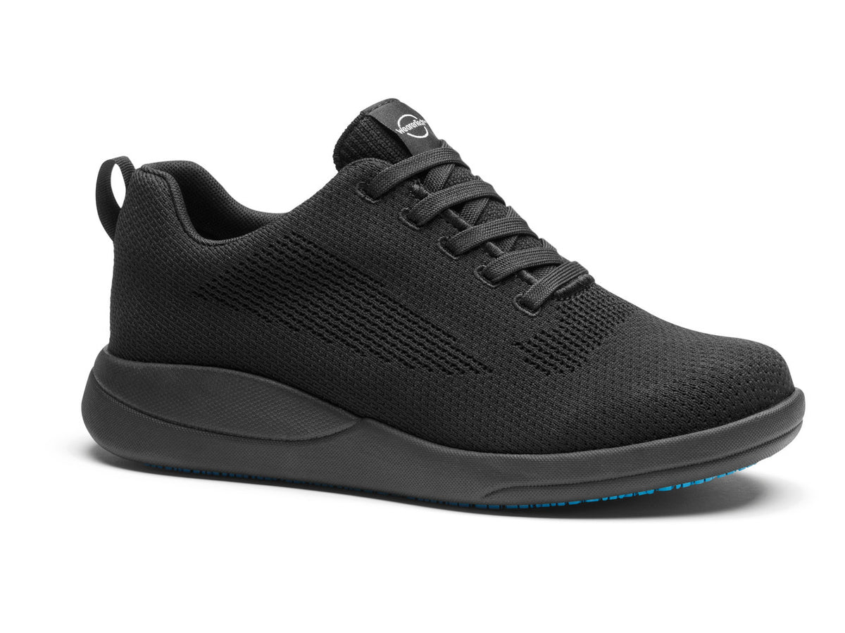 Rebound Mesh Trainer Non Slip Waterproof Comfortable Work Shoe - Black