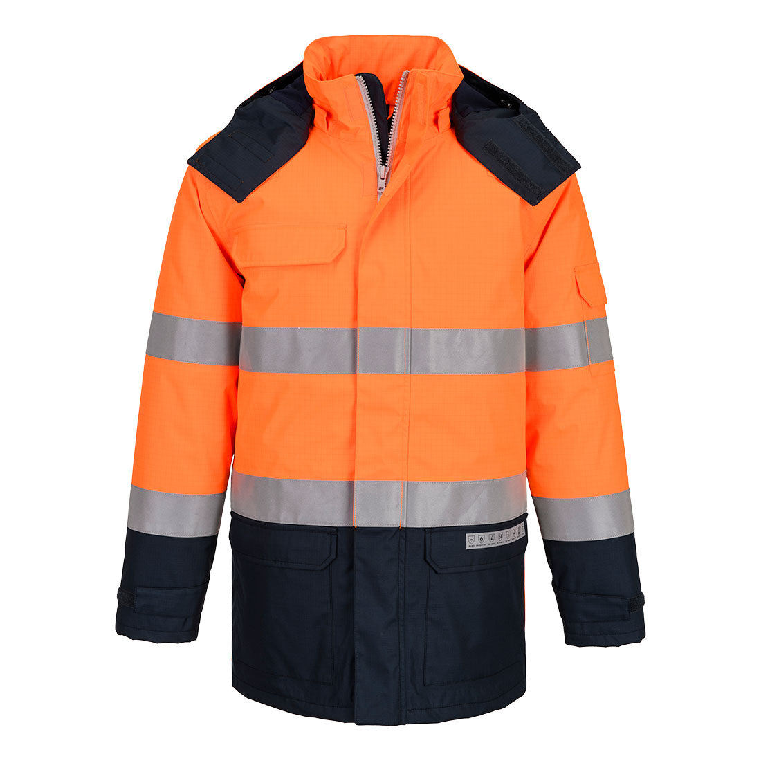 Portwest - Bizflame Rain+ Hi-Vis Multi-Norm Contrast FR Winter Jacket - FR617