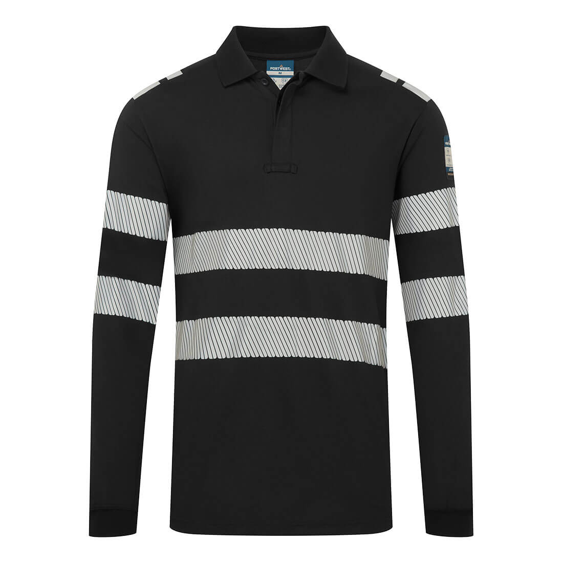 Portwest - PW3 Modaflame Knit FR Long Sleeve Polo Shirt - FR733