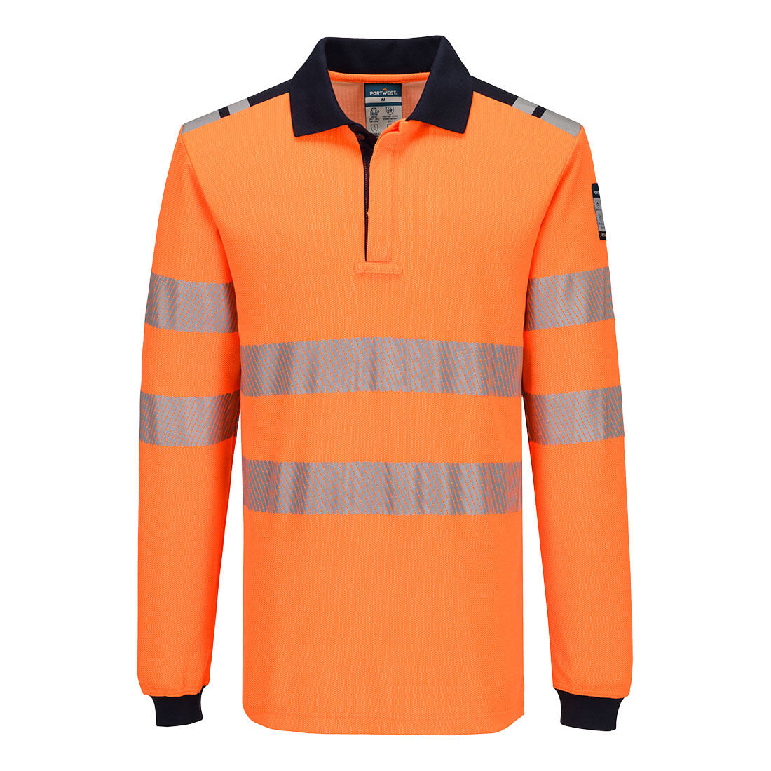Portwest - PW3 Modaflame Knit HVO FR Long Sleeve Polo Shirt - FR734