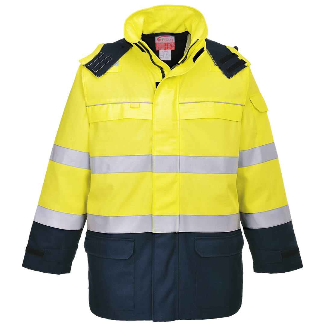 Portwest - Bizflame Rain+ Hi-Vis Multi-Norm Constrast FR Jacket - FR79