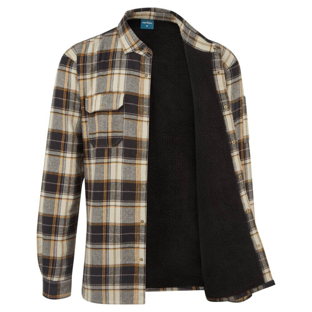 Portwest - KA3 Sherpa Lined Check Shirt - KA313