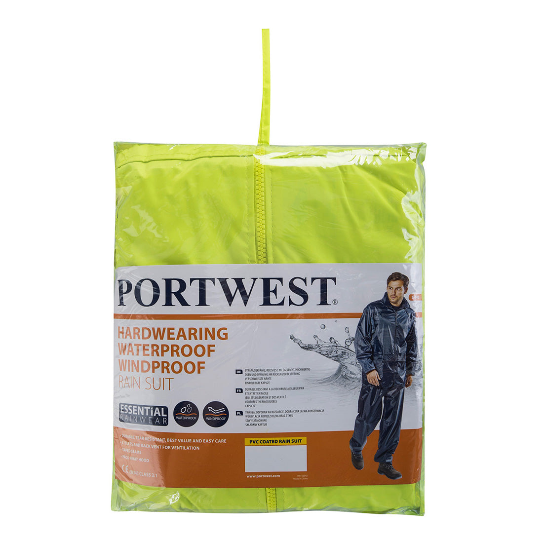 Portwest - Essentials Rainsuit (2 Piece Suit) - L440