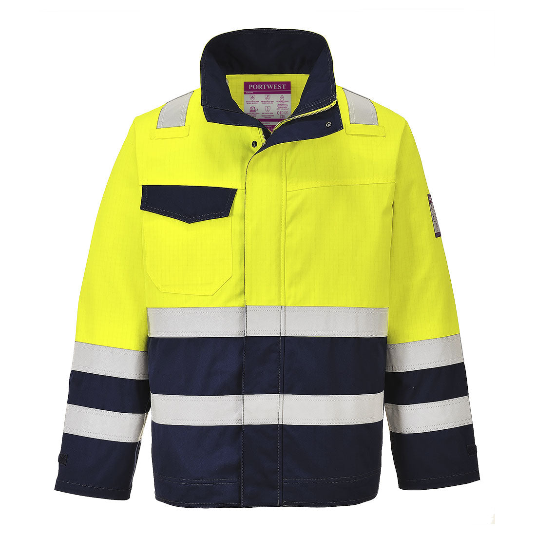 Portwest - Modaflame Work Hi-Vis Multi-Norm Contrast FR Jacket - MV25