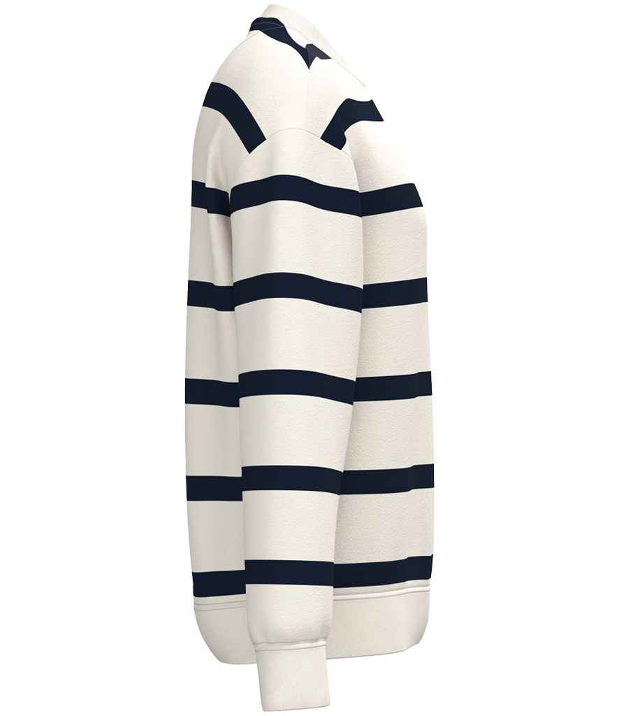NS450 Ivory/Navy Stripes Right