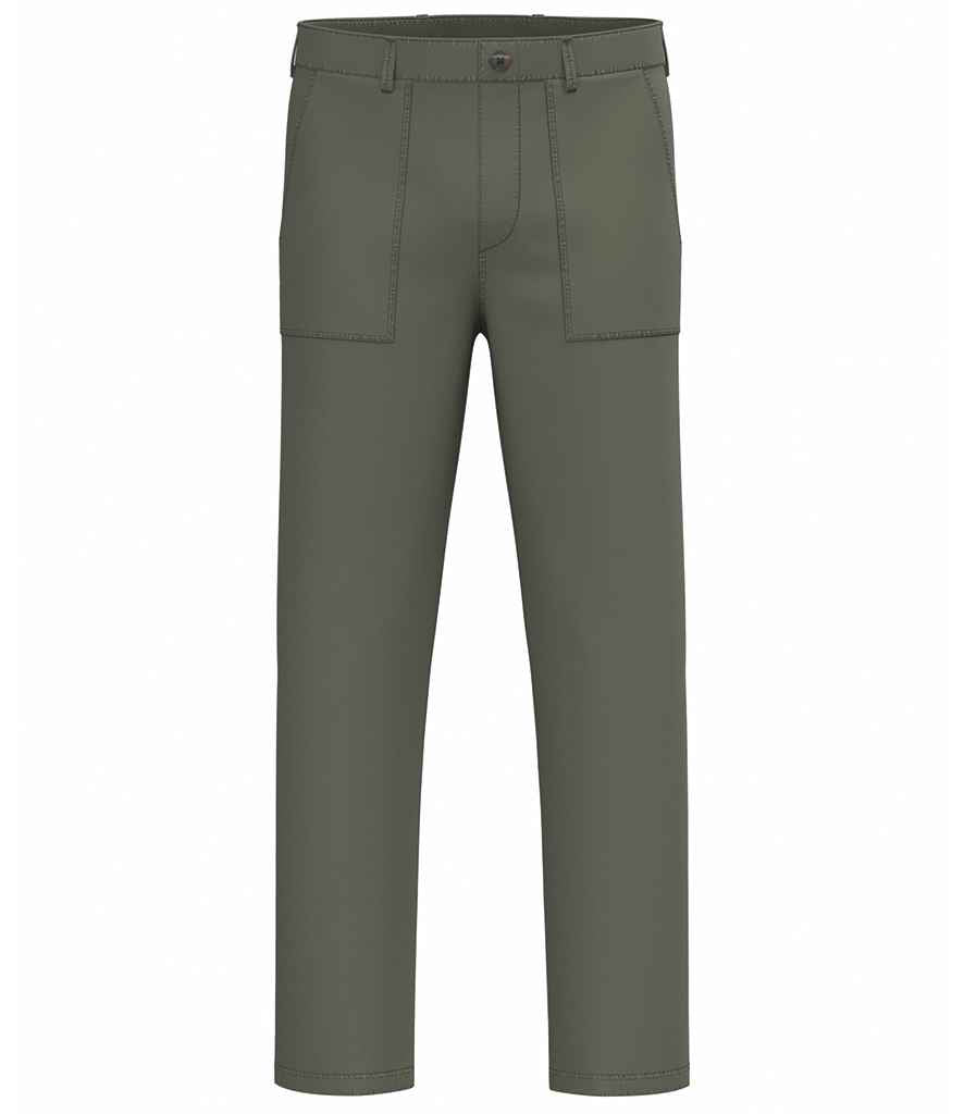 NS735 Washed Organic Khaki Front