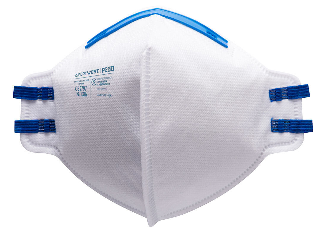 Portwest - FFP2 Fold Flat Respirator (Pk20) - P250