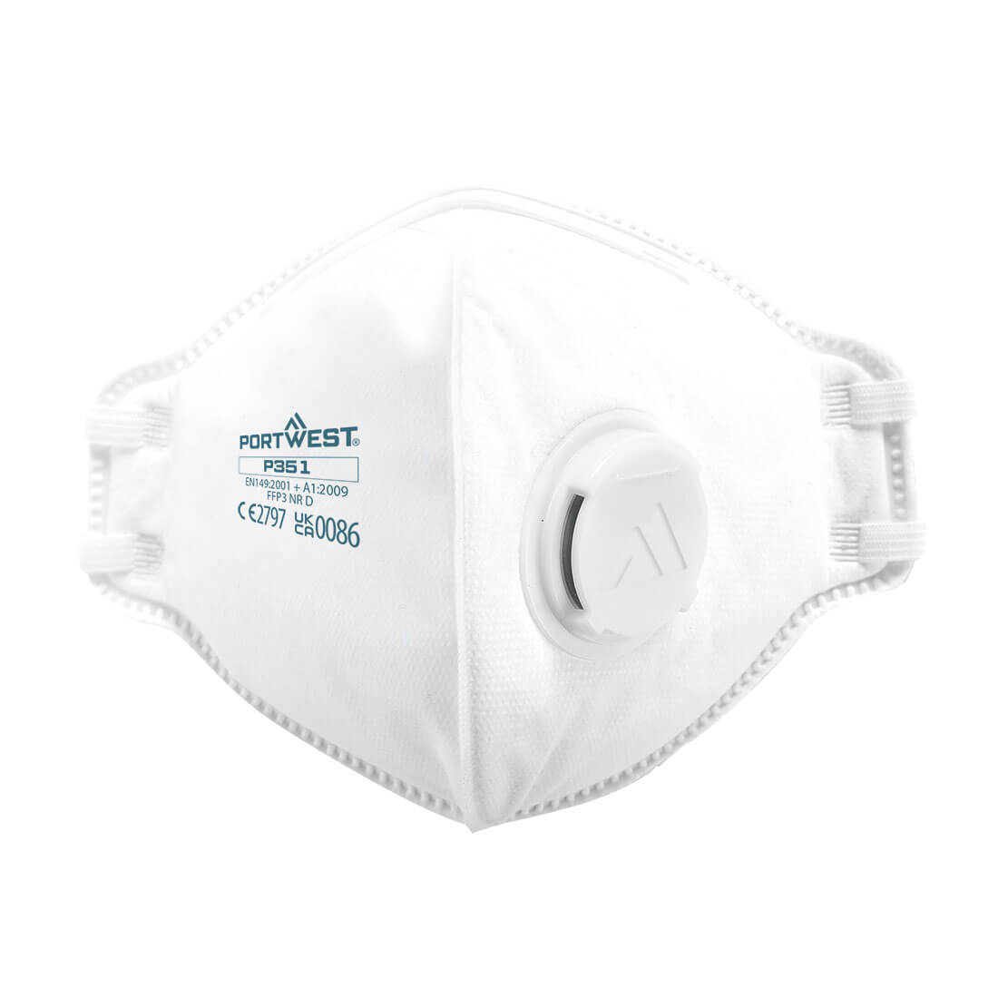 Portwest - FFP3 Valved Dolomite Fold Flat Respirator (Pk20) - P351