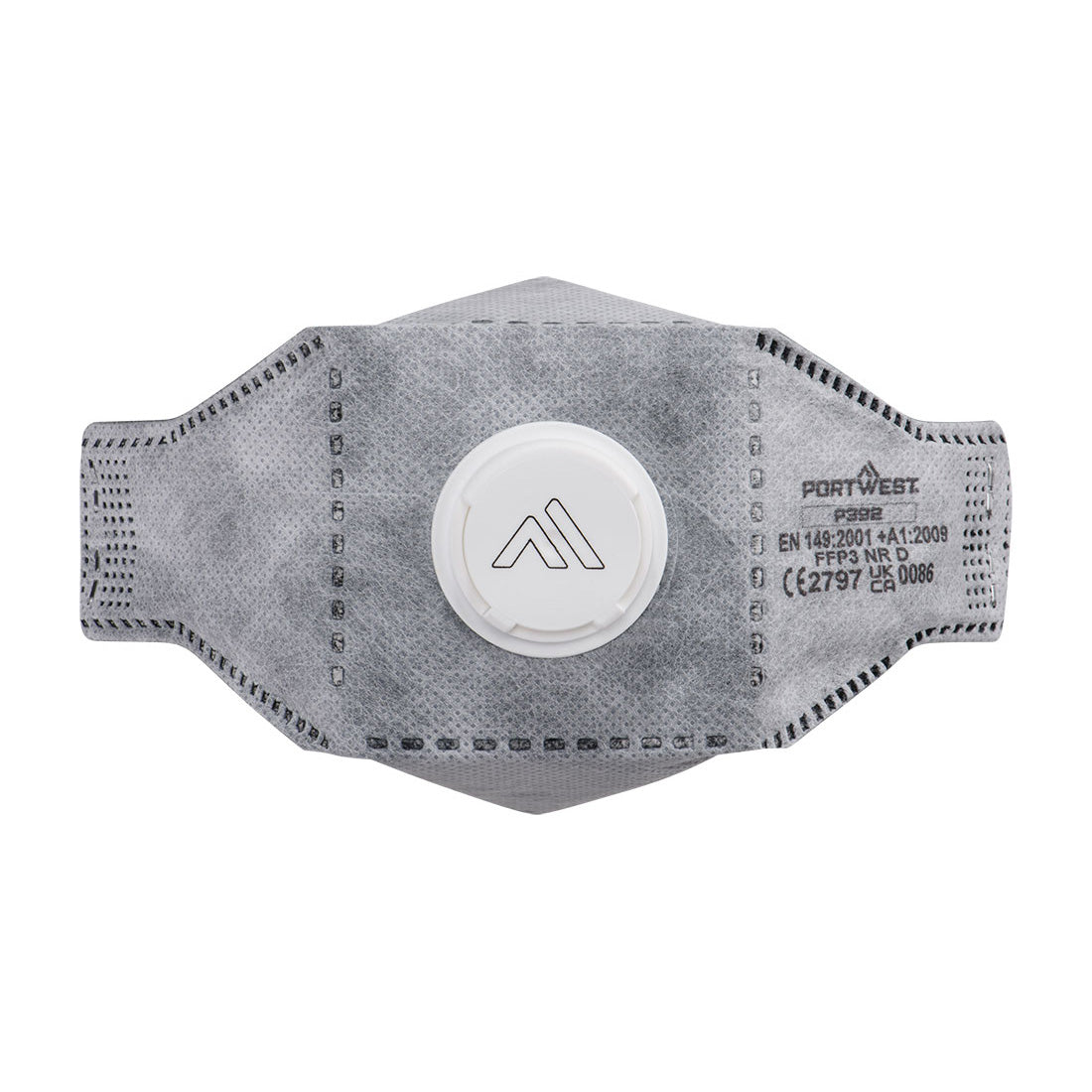 Portwest - EAGLE FFP3 Valved Carbon Fold Flat Respirator (Pk10) - P392