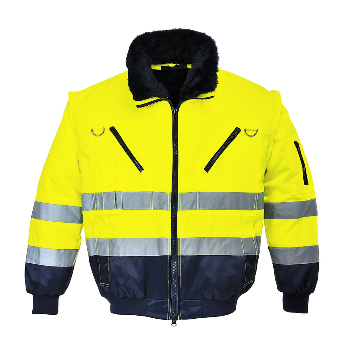 Portwest - Hi-Vis 3-in-1 Contrast Pilot Jacket - PJ50