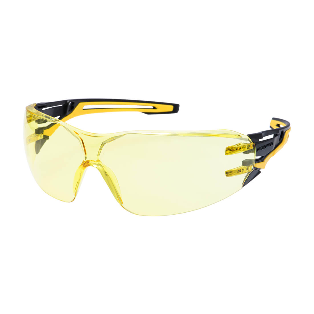 Portwest - Anthracite Wraparound Safety Glasses - PR01