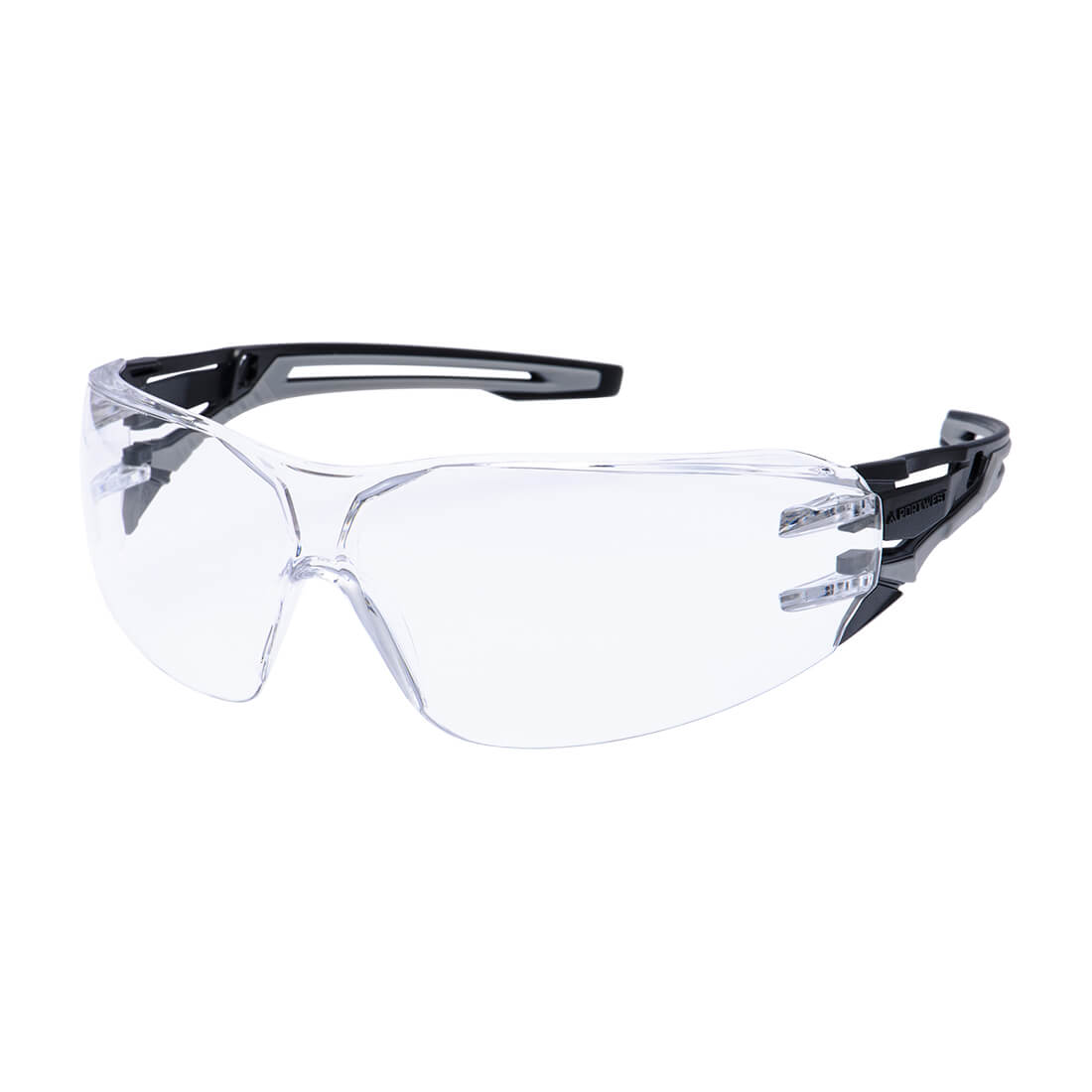 Portwest - Anthracite Wraparound Safety Glasses - PR01