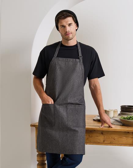 Premier Fairtrade Organic Cotton Denim Bib Apron - PR113 - Premier product photo