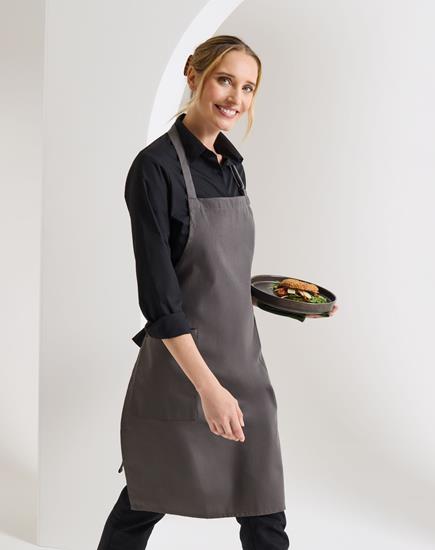 Premier Recycled Polyester and Fairtrade Organic Cotton Bib Apron - PR120 - Premier product photo