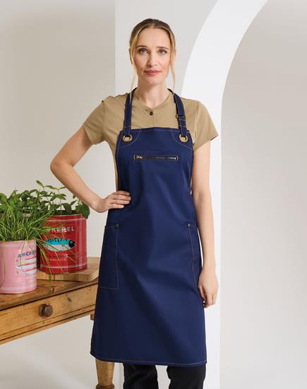 Premier Barley Contrast Stitch Bib Apron - PR121 - Premier product photo